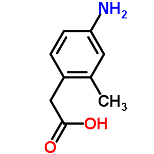 2-(4-氨基-2-甲基苯基)乙酸结构式_34841-55-9结构式