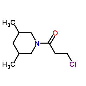 1-(3-氯丙酰基)-3,5-二甲基哌啶结构式_349097-99-0结构式