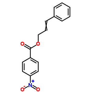 3-苯基丙-2-烯基4-硝基苯甲酸酯结构式_34994-60-0结构式