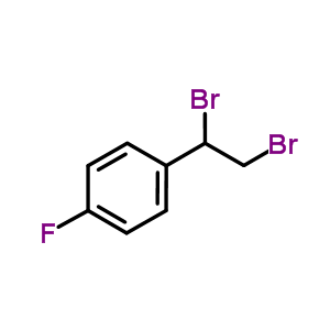1-(对氟苯基)-1,2-二溴乙烷结构式_350-35-6结构式