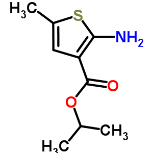 2-氨基-5-甲基噻吩-3-羧酸异丙酯结构式_350998-01-5结构式