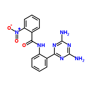 N-[2-(4,6-二氨基-1,3,5-噻嗪-2-基)苯基]-2-硝基-苯甲酰胺结构式_35107-21-2结构式