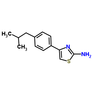 4-(4-异丁基苯基)-1,3-噻唑-2-胺结构式_351982-44-0结构式