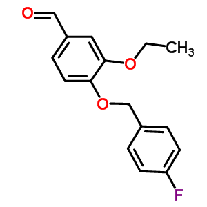 3-乙氧基-4-[(4-氟苄基)氧基]苯甲醛结构式_352455-50-6结构式