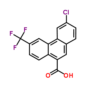 3-氯-6-(三氟甲基)-9-菲羧酸结构式_35315-65-2结构式