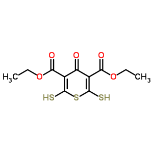 2,6-二疏基-4-氧代-4H-硫代吡喃-3,5-二羧酸二乙酯结构式_35388-08-0结构式