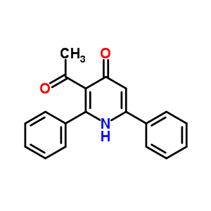 3-乙酰基-2,6-二苯基-1H-吡啶-4-酮结构式_35466-36-5结构式