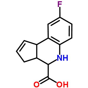 8-氟-3a,4,5,9b-四氢-3H-环戊并[c]-喹啉-4-羧酸结构式_354816-24-3结构式