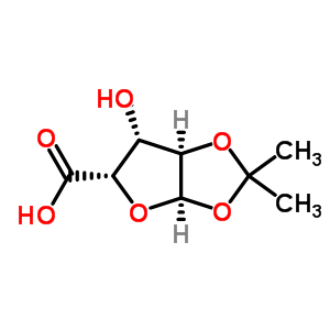 (3As,5r,6s,6as)-6-羟基-2,2-二甲基四氢呋喃并[2,3-d][1,3]二氧代-5-羧酸结构式_35522-89-5结构式
