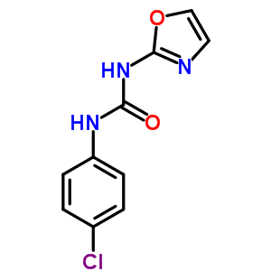 1-(P-氯苯基)-3-(2-噁唑)脲结构式_35629-50-6结构式