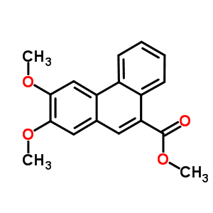 Methyl 2,3-dimethoxyphenanthrene-9-carboxylate Structure,35675-93-5Structure