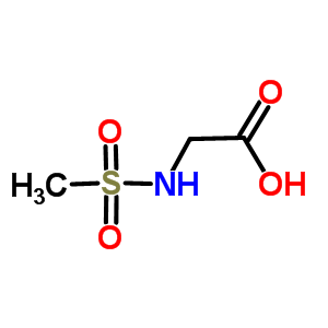 N-(甲基磺酰基)甘氨酸结构式_35688-18-7结构式
