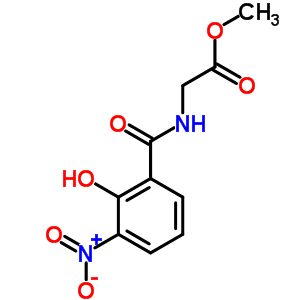 Methyl 2-[(2-hydroxy-3-nitro-benzoyl)amino]acetate Structure,35748-37-9Structure