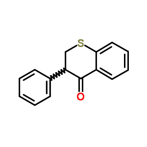 3-苯基硫代苯并二氢吡喃-4-酮结构式_35814-28-9结构式