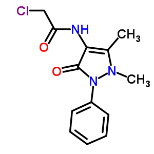 2-氯-n-(1,5-二甲基-3-氧代-2-苯基-2,3-二氢-1H-吡唑-4-基)乙酰胺结构式_3608-86-4结构式