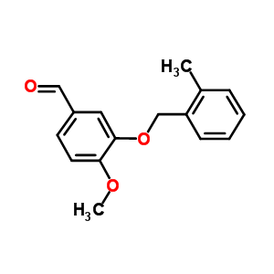 4-甲氧基-3-[(2-甲基苄基)氧基]苯甲醛结构式_361369-12-2结构式