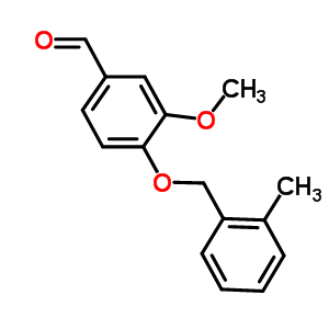 3-甲氧基-4-[(2-甲基苄基)氧基]苯甲醛结构式_361465-12-5结构式