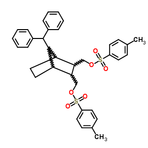 7-Benzhydryl-2,3-bis[(4-methylphenyl)sulfonyloxymethyl]norbornane Structure,36439-71-1Structure