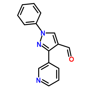 1-苯基-3-吡啶-3-基-1H-吡唑-4-甲醛结构式_36640-50-3结构式