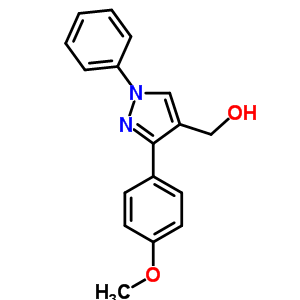 3-(4-Methoxyphenyl)-1-phenyl-1H-pyrazol-4-yl]methanol Structure,36640-56-9Structure