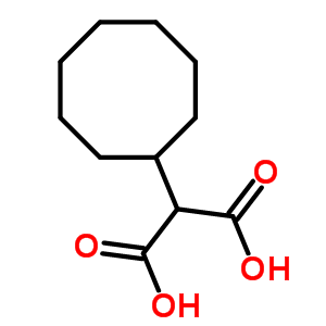 2-环辛基-丙二酸结构式_3667-53-6结构式