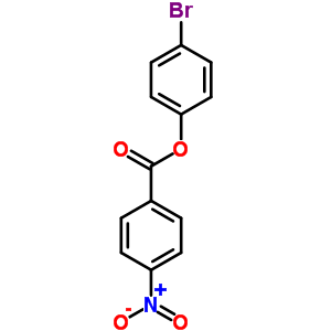 4-溴-1-(4-硝基苯甲酸)苯酚结构式_36718-65-7结构式