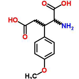 2-氨基-3-(4-甲氧基苯基)戊二酸结构式_36727-87-4结构式