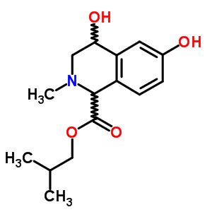 1,2,3,4-四氢-4,6-二羟基-2-甲基-1-异喹啉羧酸 2-甲基丙酯结构式_36769-48-9结构式