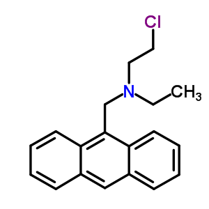 9-Anthracenemethanamine,n-(2-chloroethyl)-n-ethyl- Structure,3691-27-8Structure