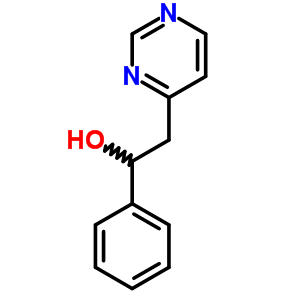 1-苯基-2-嘧啶-4-乙醇结构式_36914-71-3结构式