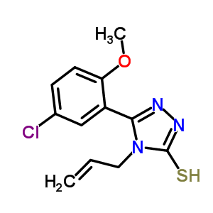 4-烯丙基-5-(5-氯-2-甲氧基苯基)-4H-1,2,4-噻唑-3-硫醇结构式_369396-84-9结构式
