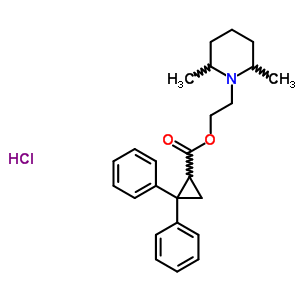 2-(2,6-Dimethylpiperidin-1-yl)ethyl 2,2-diphenylcyclopropane-1-carboxylate hydrochloride Structure,37124-14-4Structure