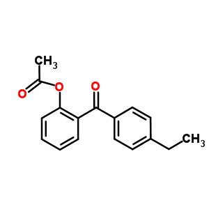 2-乙酰氧基-4-乙基苯甲酮结构式_37135-48-1结构式