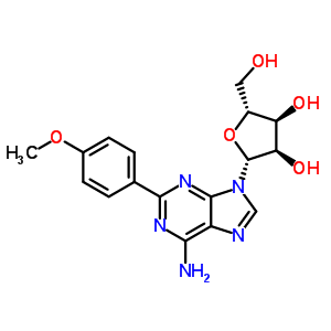 (9CI)-2-(4-甲氧基苯基)-腺苷酸结构式_37151-17-0结构式