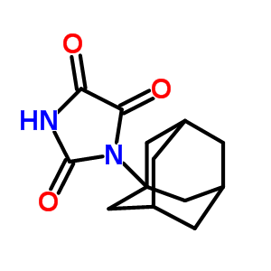 1-(1-金刚烷)咪唑啉-2,4,5-三酮结构式_37428-73-2结构式
