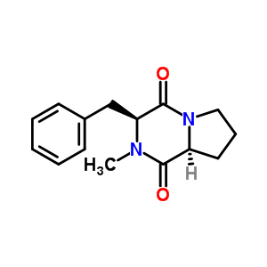 (3S,8as)-2-methyl-3-(phenylmethyl)-6,7,8,8a-tetrahydro-3h-pyrrolo[2,1-c]pyrazine-1,4-dione Structure,37553-66-5Structure