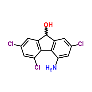 4-氨基-2,5,7-三氯-9h-芴-9-醇结构式_37558-70-6结构式