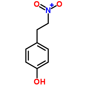 1-Aci-硝基-2-(p-羟基苯基)乙烷结构式_37567-58-1结构式