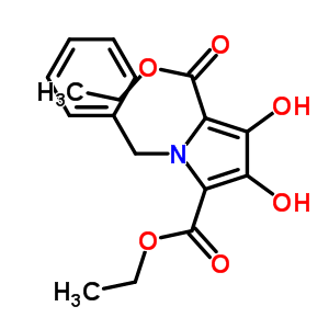 Diethyl 1-benzyl-3,4-dihydroxy-1H-pyrrole-2,5-dicarboxylate Structure,376395-32-3Structure