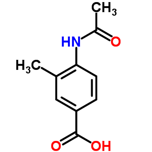 4-(乙酰基氨基)-3-甲基苯甲酸结构式_37901-92-1结构式