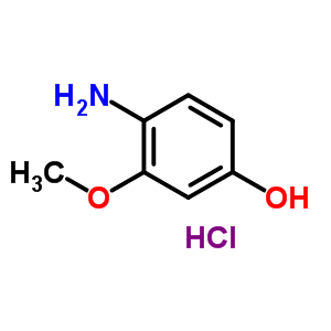 4-氨基-3-甲氧基苯酚盐酸盐结构式_37966-57-7结构式