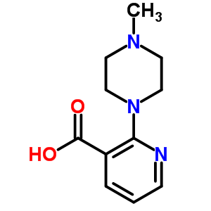 2-(4-甲基-1-哌嗪基)-3-吡啶羧酸结构式_38029-97-9结构式