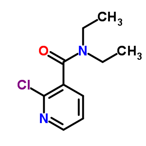 2-氯-3-N,N-二乙基吡啶羧酰胺结构式_38029-99-1结构式