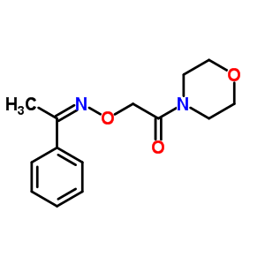 苯乙酮 O-(吗啉羰基甲基)肟结构式_38063-84-2结构式