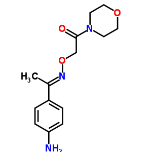 4-氨基苯乙酮 o-(吗啉羰基甲基)肟结构式_38063-89-7结构式