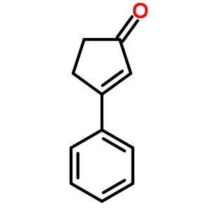 3-苯基-2-环戊烯酮结构式_3810-26-2结构式