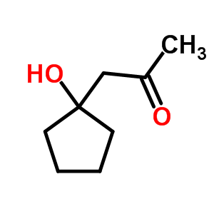 1-(1-羟基环戊基)-2-丙酮结构式_38134-31-5结构式
