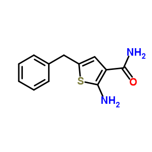 2-氨基-5-苄基噻吩-3-羧酰胺结构式_383382-37-4结构式