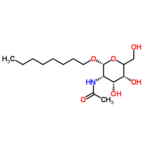 2-乙酰氨基-2-脱氧-B-D-半乳糖吡喃糖苷辛酯结构式_383417-49-0结构式