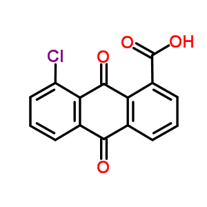 8-氯-9,10-二氢-9,10-二氧代-1-蒽羧酸结构式_38366-33-5结构式